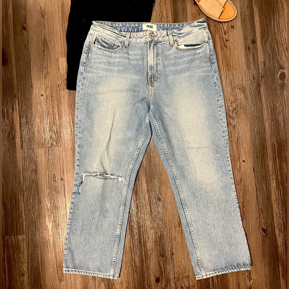 PAIGE Sarah Straight Denim Ankle Jeans size 31